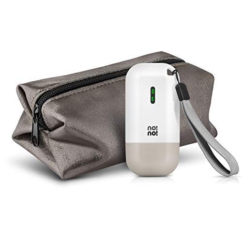 no!no! Micro Hair Removal Device - Bikini Hair Removal for Women & Men - Flawless Hair Remover for Face & Body Hair - White w/Rose Gold Cap