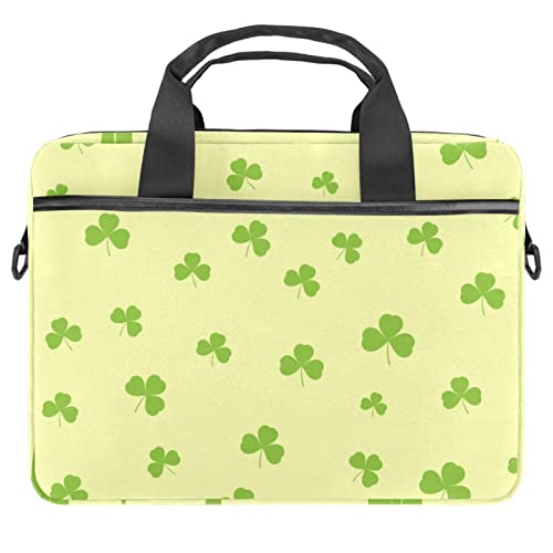 Sac à bandoulière vintage trèfle Saint-Patrick pour ordinateur 14"