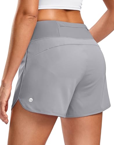 Image of G Gradual Women's Running Shorts with Mesh Liner 3 inch Workout Athletic Shorts for Women with Phone Pockets