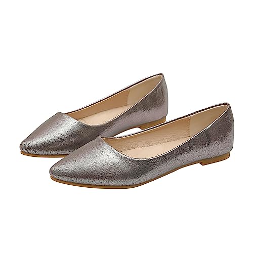 Zapatos ortopédicos de mujer transpirables y casuales zapatillas de running mujer de malla ligera antideslizante caminar plantilla ortopédica con soporte para arco senderismo, gris, 38 EU