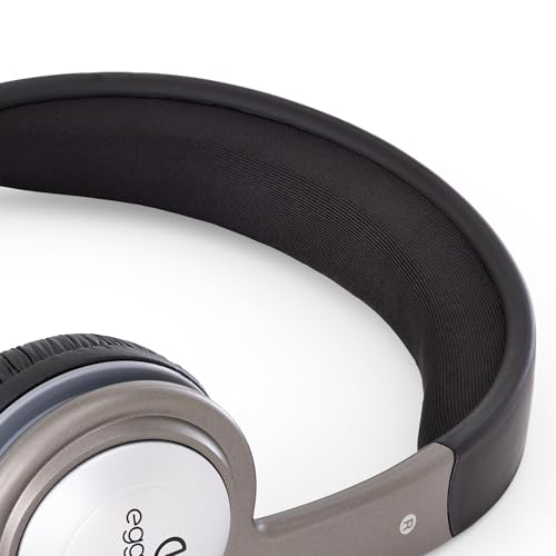 Image of Egghead Deluxe Multimedia Headphones with Leatherette Ear Cushions, Adjustable Padded Headband, 360 Pivoting Earcups, Tangle-Free Tri-Shield Cord, and 3.5mm Slim Barrel Plug