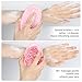 2 Pack Silicone Body Scrubber for Shower - Soft & Gentle Loofah Alternative for Sensitive Skin, Quick-Drying & Hygienic Body Wash Scrubber Brush for Women, Men & Kids (Black & Pink)