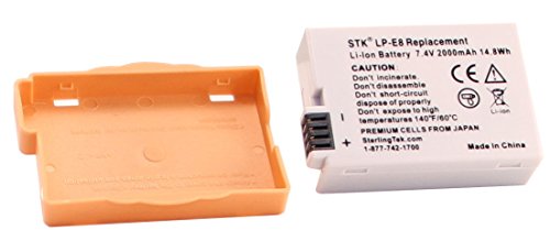 Stk Lp-E8 Battery For Canon Rebel T5I, T3I, T2I, T4I, Eos 700D, 600D, 650D, 550D, Kiss X5, X4, Kiss X6 Dslr Cameras And Canon Bg-E8 Grips #TOP3