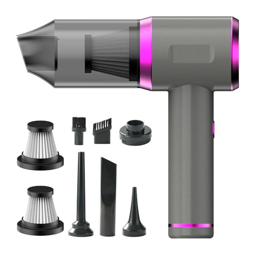 Générique Aspirateur à Main Rechargeable, aspirateur sans Fil Puissant de 15000 PA, Rechargeable par USB-C, adapté au Nettoyage des Bureaux, des Voitures...