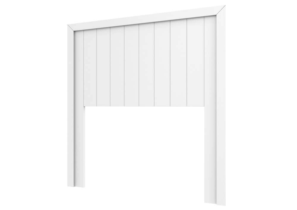 LA WEB DEL COLCHON - Cabecero de Madera Rústico Véneto para Cama de 105 (115 x 120 cms) Blanco nórdico | Cabeceros Madera | Dormitorio Matrimonio | Cabezal Cama |Estilo nórdico