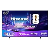 Hisense 55E7Q Pro TV QLED 4K 55" (139 cm) - Série E7 Pro - 144Hz (HSR 240Hz), Dolby Vision IQ & Atmos, Mode Jeu Pro, AMD FreeSync Premium, Smart TV VIDAA, Alexa & AirPlay 2