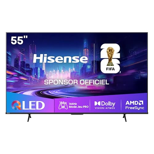 Hisense 55E7Q Pro TV QLED 4K 55' (139 cm) - Série E7 Pro - 144Hz (HSR...