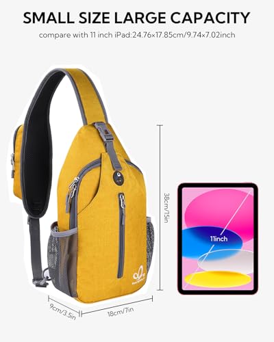 Waterfly Sling Bag Backpack Shoulder Crossbody Bag Chest Bags Hiking Casual Daypack for Men Women