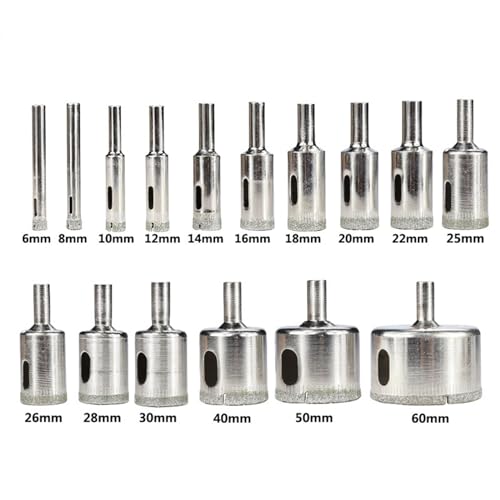 Juego de Brocas con Recubrimiento de Diamante 10 Piezas 6-50 mm miniatura 3