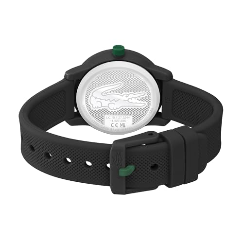 Lacoste Unisex Para CriançA. 2030042 RelóGio Preto De 3 Ponteiros (Osfa), Casual, SintéTico, Correia, Moda Infantil - 3