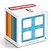 Magformers Super Square 12 Pieces Rainbow Colors, Educational Magnetic Geometric Shapes Tiles Building STEM Toy Set Ages 3+