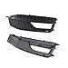 Parachoques de luz antiniebla, parrilla, un par de faros antiniebla para coche Audi A4 B8 S4 S-Line A4l B9 S-Line 13 – 16 rejilla delantera de coche (color negro).