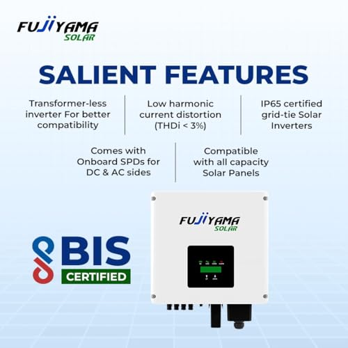 Image of Fujiyama 3-Phase Solar Inverter On-Grid System for Home & Commercial Use| UTL App Smart Monitoring | Reliable Performance 30% PV Overload | 99% MPPT Efficiency | 10 Years Warranty (8 KW)