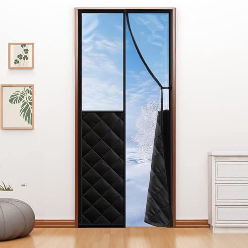 Magnetic Thermal Insulated Door Curtain for 32'x...