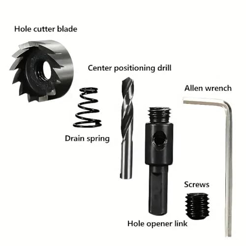 Set de brocas Hole Saw para metal y madera HSS miniatura 4