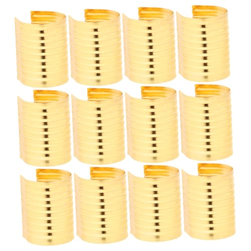 IWOWHERO 100pcs Iron Leather Cord Clips DIY Handmade Jewelry Making Clips Easy Crimps for Jewelry Making