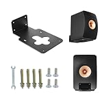 ZLiT Supporto da parete per altoparlante KEF LS50 Meta, supporto da parete in metallo per KEF LS50 Meta LS50 Wireless II supporti per altoparlanti (nero)