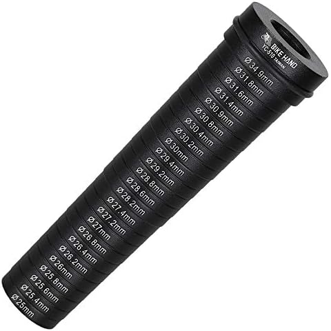 BIKEHAND Bike Bicycle Aluminum Seat Tube Seatpost Size - Measurement Sizing Gauge - Quick Measuring Sizer Tool - 25mm to 34.9mm Cover