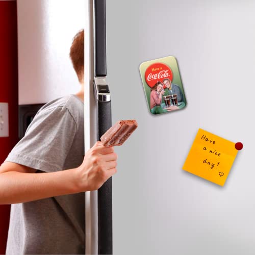 Imán decorativo rectangular para refrigerador Coca-Cola miniatura 3