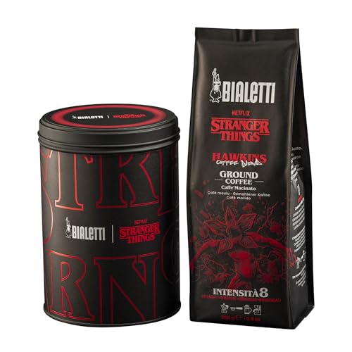Bialetti Stranger Things Kaffee gemahlen – 250 g Dose + Beutel,...