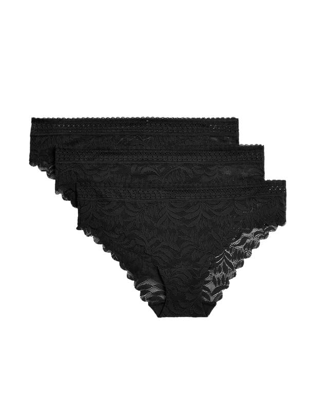 marks & spencer Blended Women's Boy Short Panties (Pack of 3)-picture-11
