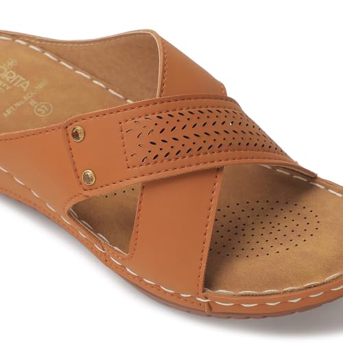 Image of Liberty Senorita AGL-105E Casual Slippers for Women With PVC Sole | PU Upper - Comfortable & Lightweight | & Trendy Design | Synthetic Insole | Stylish Footwear, Cushioned Footbed