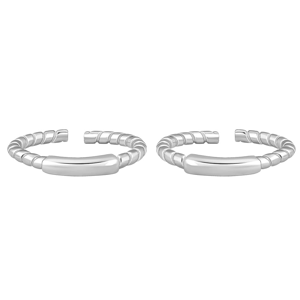 925 Silver Classic Shine Toe Rings| Toe Rings for Women and Girls | With Certificate of Authenticity and 925 Stamp | 6 Month Warranty*