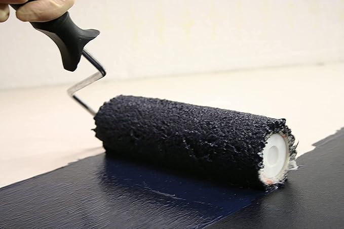 Liquid Damp Proof Membrane (1 Litre,Black) - Damp Proofing Paint for Interior & Exterior Walls and Floors. Waterproof Paint