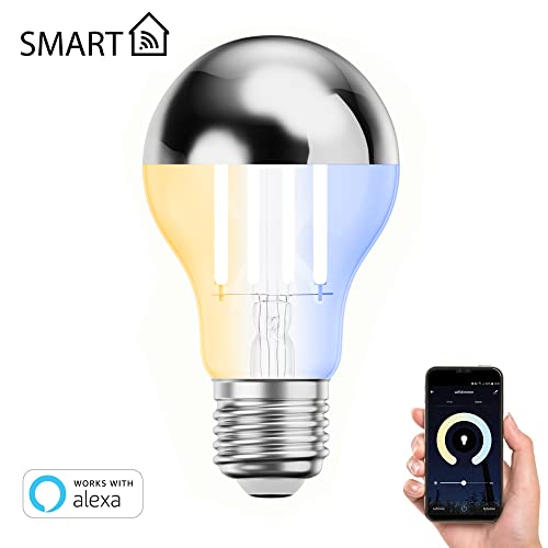 ledscom.de 3 Pieces E27 LED Bulb, A60, Warm White, Cool White (2700-7000 K), 4.8 W, 486lm, Smart Home, WLAN, Alexa - Image 2