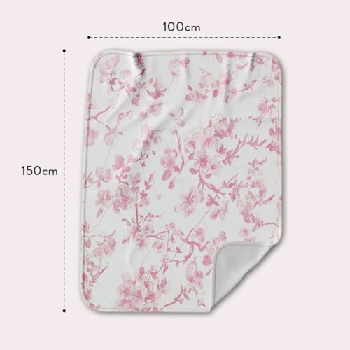 Image of StarAndDaisy Soft Cotton Baby Blanket for Newborns & Infants /Lightweight, Breathable, All-Season Swaddle Wrap - Pink