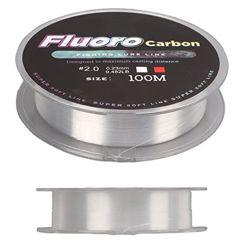 jadenzhou 100 m Nylon-Angelschnur, Nylon-Angelschnur, hochfest, leicht, zum Angeln in Reservoirs(#2.0) – Bild 3