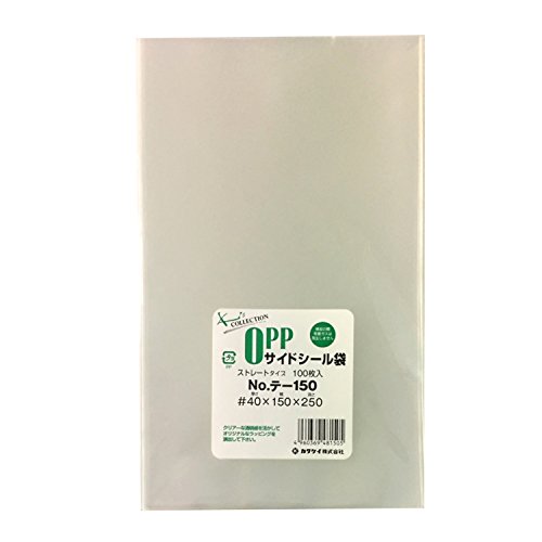 カクケイ OPP袋 クリアパック テープ無し 40ミクロン 100枚 150×250mm