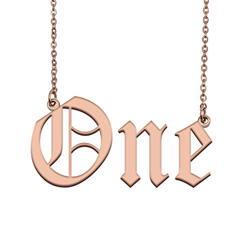 HUAN XUN Personalized Custom Made Tiny Name Necklace for Women One