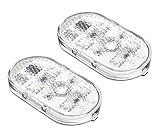 🌟Luz interior táctil LED: luz táctil LED incorporada 4 perlas de lámpara LED de alto brillo, interruptor táctil con resorte de alta sensibilidad, iluminación inteligente, vida más larga, carcasa translúcida, luz suave, sin deslumbramiento.