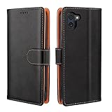 【J.DL直営店】AQUOS R3 ケース 手帳型 R3 手帳 SH-04L SHV44 スマホケース Sharp Aquos R3 携帯カバー レザー 耐衝撃 耐摩擦 全面保護 マグネット式 カード収納 スタンド機能 手触りが良い 人気 上質（ブラック）