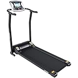 Alta seguridad: Con los sensores de pulso en los brazos de la cinta caminar y correr, puede monitorear su frecuencia cardíaca en cualquier momento durante su entrenamiento. Además, la passadeira fitness eletrica está equipada con una llave de seguridad, que puede sacarla de su lugar en cualquier momento de emergencio o cuando observe algún anomalía
