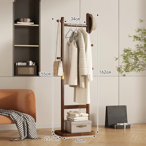 Portant à vêtements en bambou pour optimiser les petits espaces