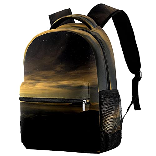 Sac à dos de voyage Calm Sunrise grand volume avec porte-bouteille ergonomique