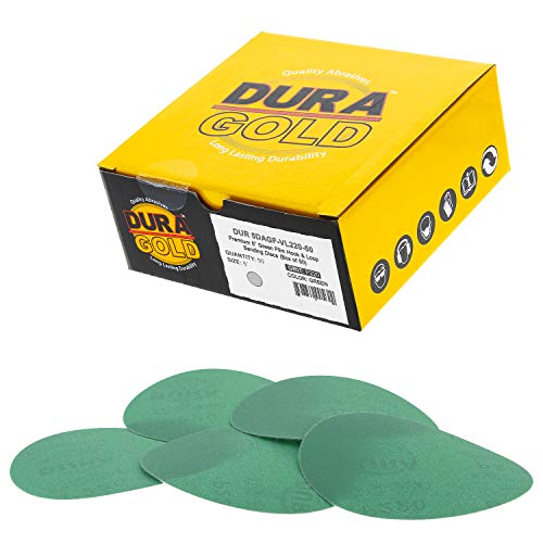 Dura-Gold - Premium Hook & loop - 220 Grit 5" Green Film