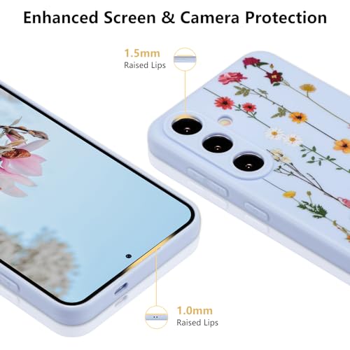 ZTOFERA Floral Case for Samsung Galaxy S24 5G,Cute Flower Pattern,Purple by ZTOFERA - Used condition - Image 3