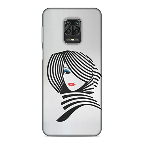 Image of Printed Mobile Back Hard Case Cover for Xiaomi Redmi Note 9 Pro /Note 9 Pro Max | Girl, Cute Girl, Eye Lashes, Scarf, Lipstick-2197