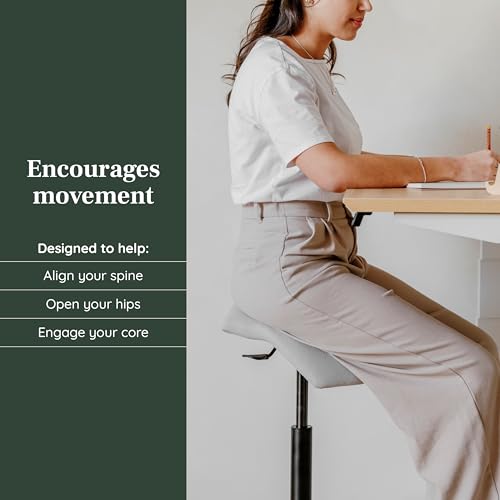 Image of Branch Saddle Stool, Height-Adjustable Active Seat with Ergonomic Design