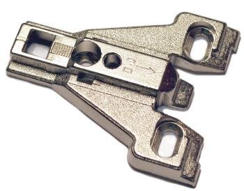 Mounting Plate, 0 mm, Face Frame, Euro Concealed, Nickel by Hettich