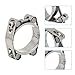 2 Pack 85-95mm T-Bolt Hose Clamps Heavy Duty Adjustable Tube Clamps 304 Stainless Steel Double Head Double Layer Pipe Clamps