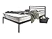 Produktbild Atlantic Home Collection Bett SUNNY mit Lattenrost, 200 x 180 x 85 cm, Metall, Schwarz