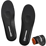 7STROBBS Memory Foam Insoles for Men Women, Comfort Inner Soles, Cushion Shock Absorber Inserts, Breathable Innersoles Replacement Insole for Walking Boots, Work Shoes, Trainers Black UK 11
