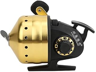 T Best Fishing Reel, Outdoor Bow Fishing Spincast Reel Inside Lines Closed Fishing Reel Care Accessories (Golden) Fishing Wheels and Fishing Maintenance Tools