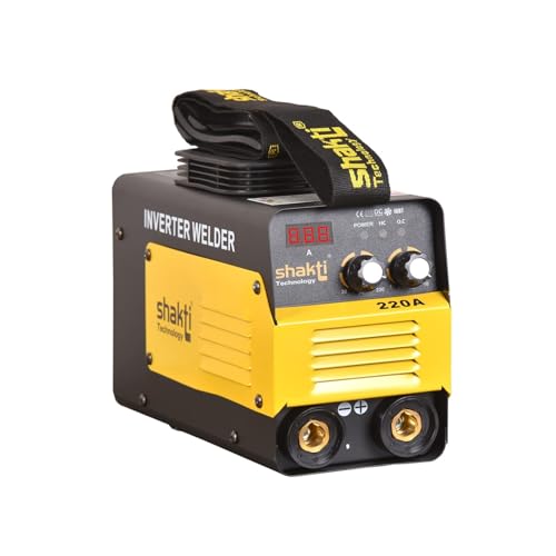 Shakti Technology Inverter ARC Welding Machine (IGBT) 220A with Hot Start, Anti-Stick Functions, Arc Force Control - 1 Year Warranty, Metal, Multicolo