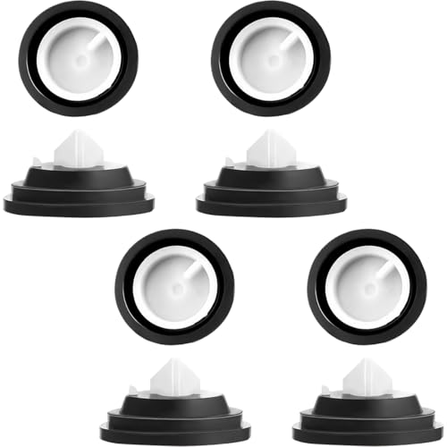KOLZEMV Válvula de Flotador de Diafragma de 4 PCS, Válvula de Bola con Junta de Goma de Repuesto, para Válvula de Flotador de Tanque de Agua de Inodoro, Apta para la Mayoría de Las Válvulas de Entrada