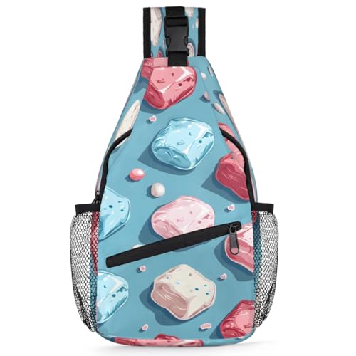 Mochila tipo Sling unisex en poliéster 7.9x3.5x14.2 in